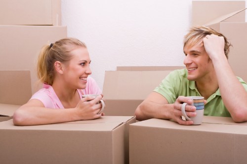 Preparing belongings for home moves in Norwood with labelled boxes