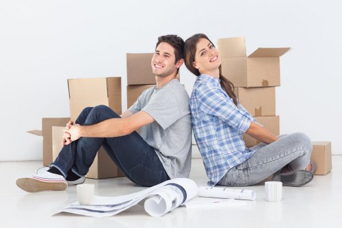 Student removals in Norwood with packed boxes ready for transport