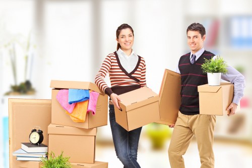 Norwood Removals team preparing a safe move with protective packing and lifting equipment