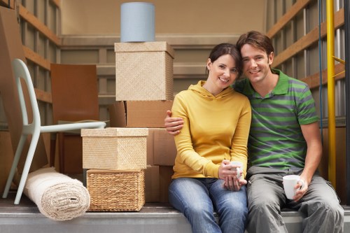 Careful furniture handling during a Norwood home move