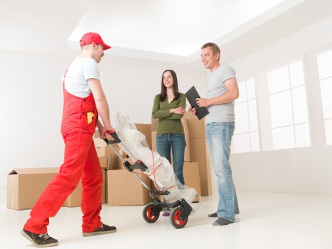 Fragile packing materials for a Norwood home relocation