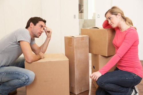 Household boxes and furniture ready for same day removals service