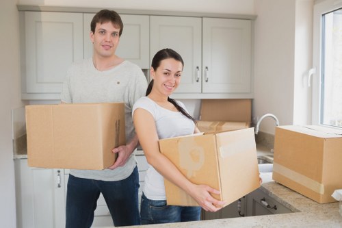 Removal van loaded for house removals in Norwood
