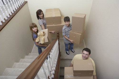 Team organizing a business relocation checklist